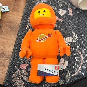 LEGO Orange Classic Space Astronaut Plush